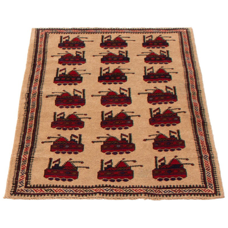 Tapis brun foncé Saim Rare War 2 pi 11 po x 4 pi 6 po