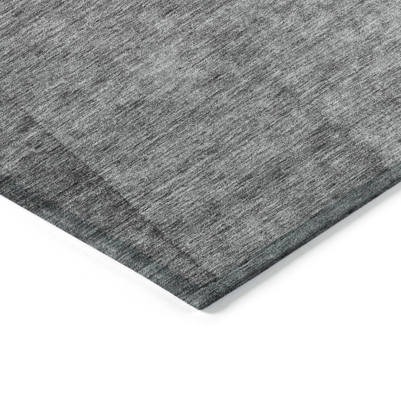 Tapis gris anthracite lavable pour l'extérieur 5 pi x 8 pi