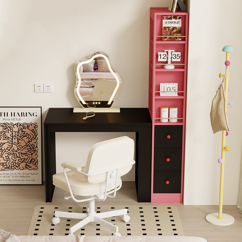 Bibliothèque de style moderne, Rose profond