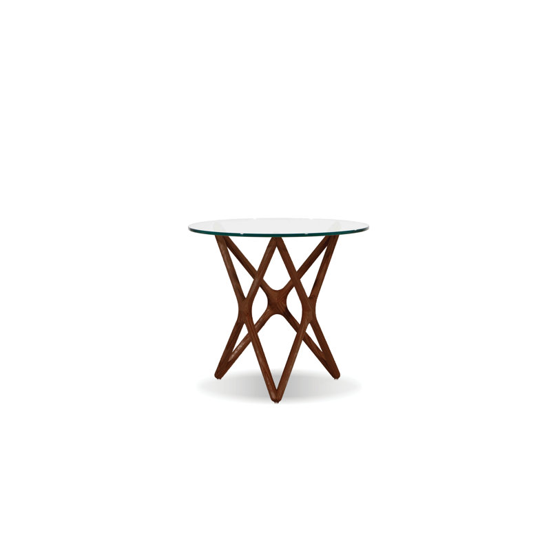 Quasar Glass Top End Table