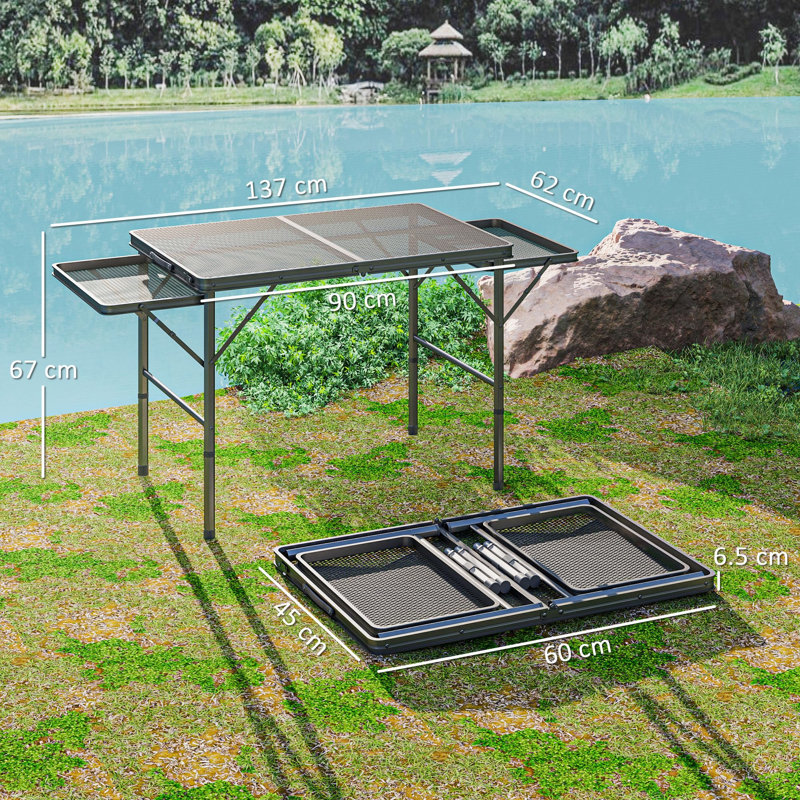 137cm Adjustable Folding Table