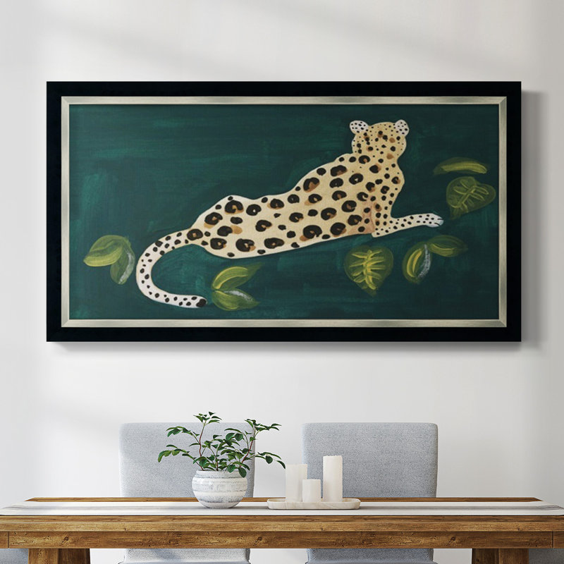 Lethargic Leopard I - reproduction de photo sur toile, H 25 po x l 45 po x P 1 po