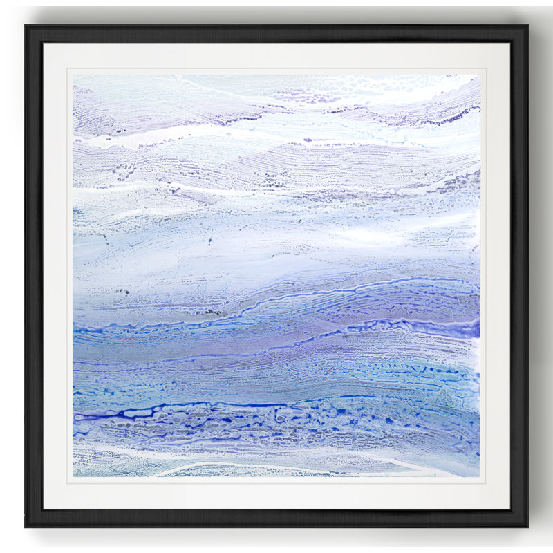 « ultra mauve ii »-reproduction d’art sur toile, H 26,5 po x l 26,5 po x P 1,5 po, Cadre noir
