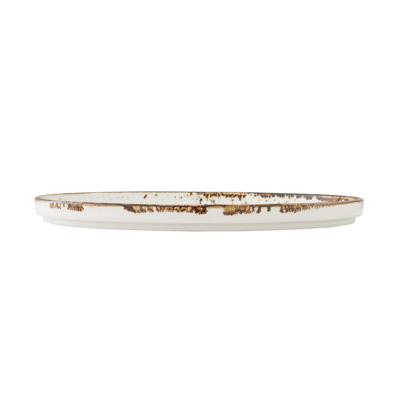 Assiette empilable Craft AQUA, Blanc / Brun