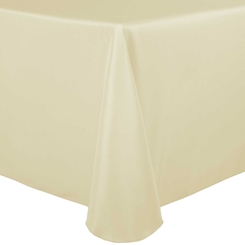 Chaya Solid Color Round Tablecloth, Tan