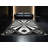 Soft Plush Mondale Red Carpet Event Posh & Luxe Starburst Area Rug in Brown – Black Binding-93812769