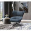 Chaise pivotante 100% cuir espresso Espedito-70815387