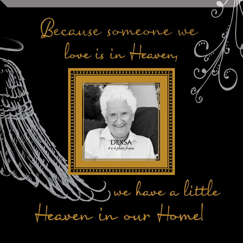 Black Glass Beveled Picture Frame