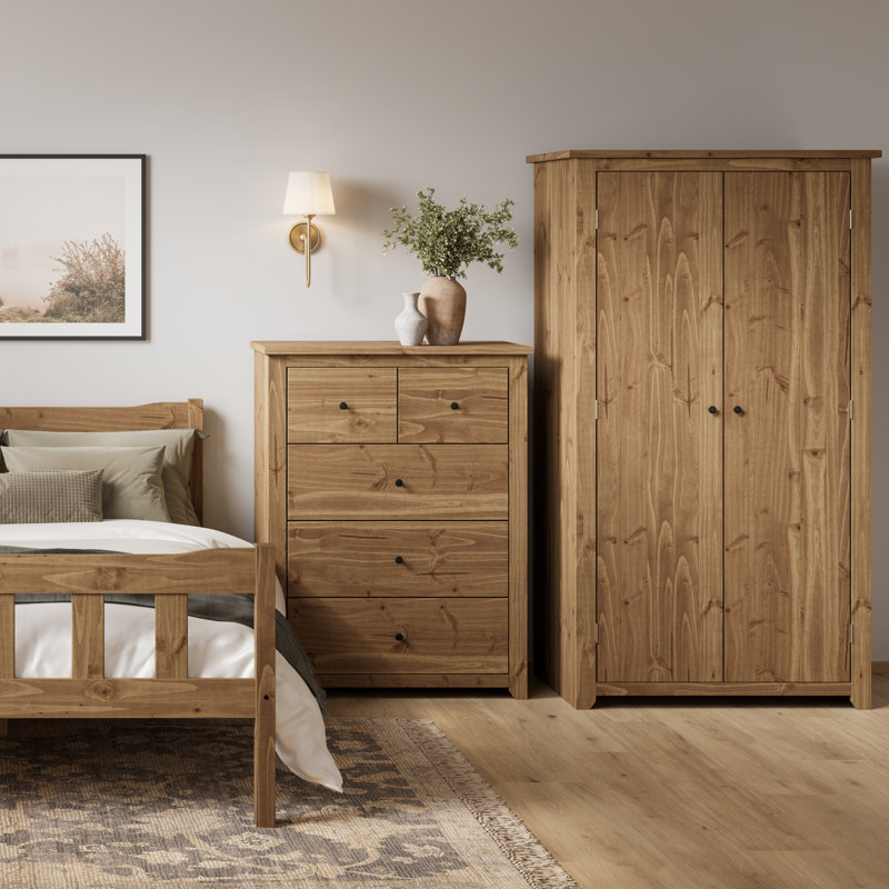 HAVANA 2 DOOR DOUBLE WARDROBE, Brown