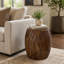 Table d'appoint ronde en bois sculpté Modern Design
