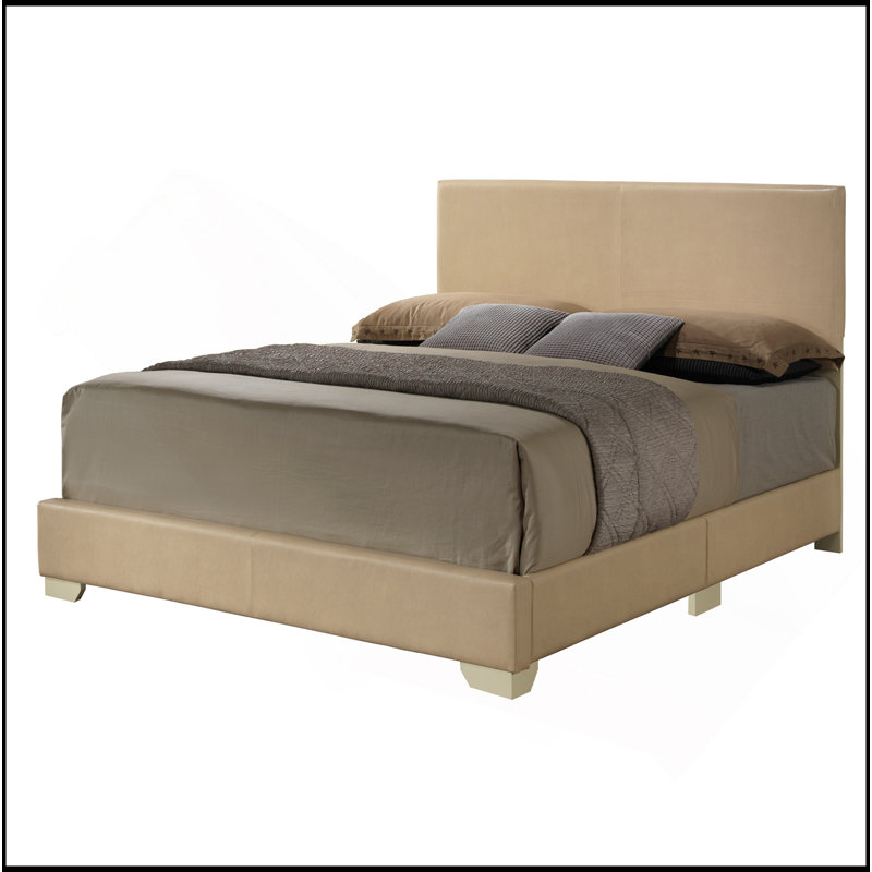Grand lit beige décontracté pour des espaces décontractés