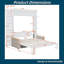 Grand lit escamotable avec canapé-lit pliable et rangement, lit escamotable-283926099