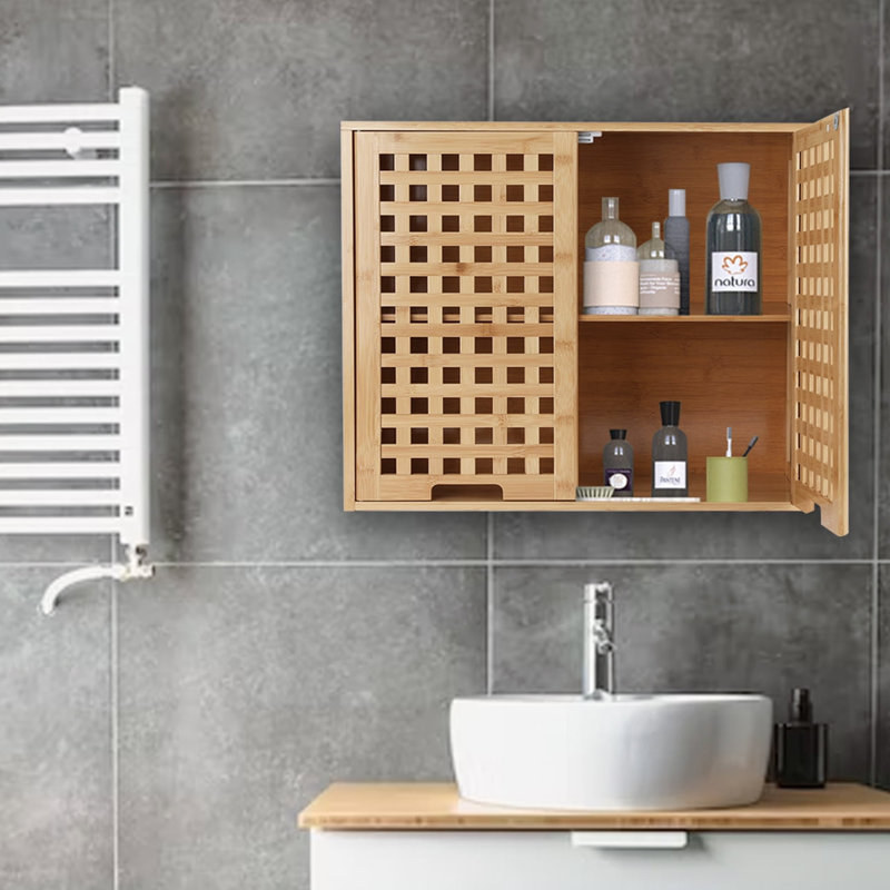 Tornell Solid Wood Bathroom Cabinet