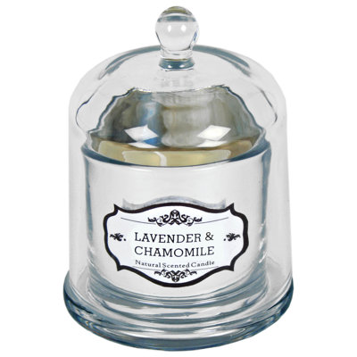 Glass Jar Candle with Holder