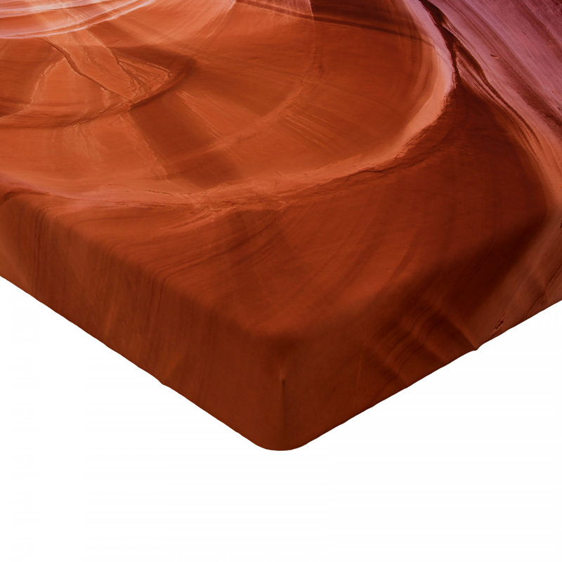 Microfiber Abstract Fitted Sheet, Full/Double Fitted Sheet