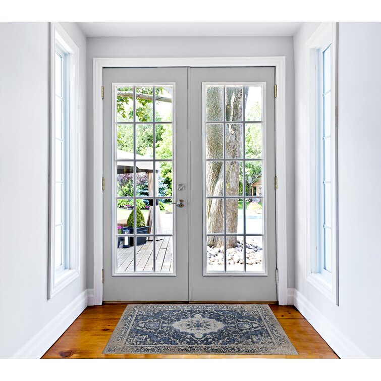 Suzanna Indoor Door Mat Mistana Mat Size: 36 W x 60 L, Color: Gray