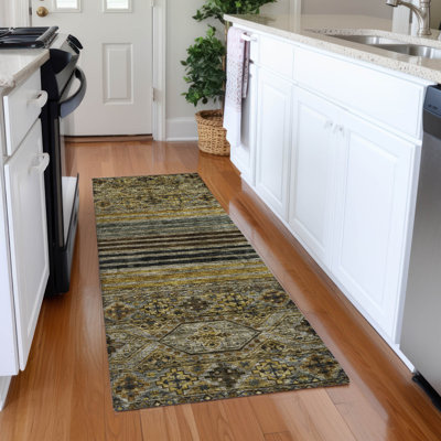 Machine Washable Indoor/Outdoor Claudian ACN1641 Gray Rug