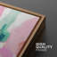 Peinture abstraite rose pastel, vert et jaune-94585576-94585579