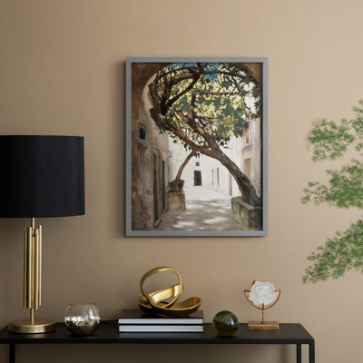 Vintage Landscape CXLI Framed Print - Solid Wood