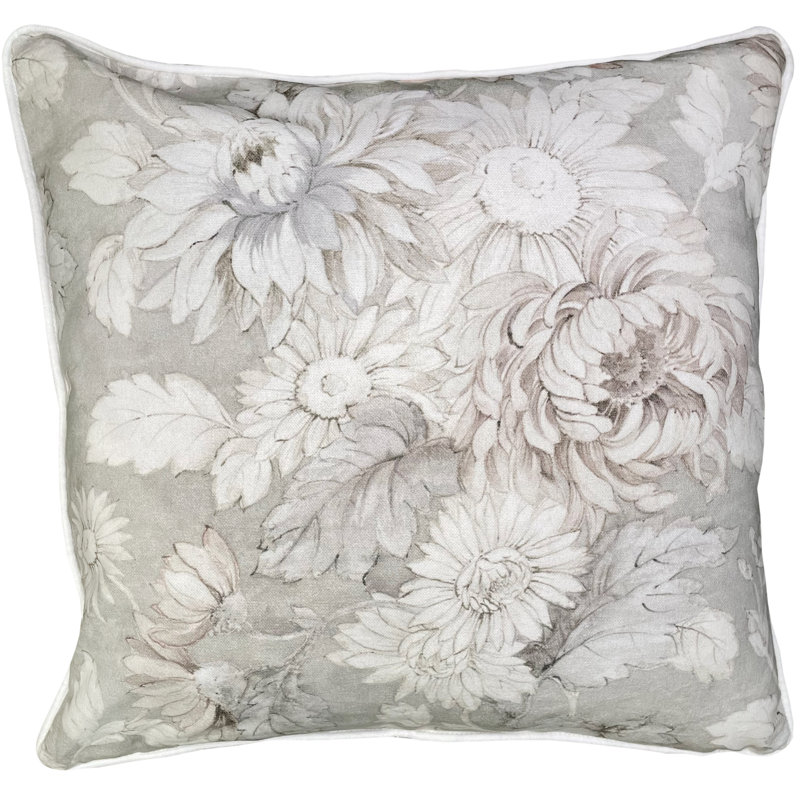 Abstract Sqaure Throw Cushion, Taupe
