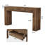 63cm Solid Wood Console Table