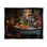 «Zebra Bathing With Florals Floater Frame» par Lazar Studio sur toile