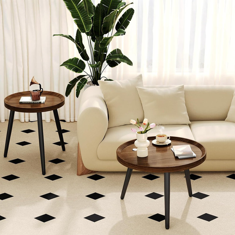 Ensemble de 2 tables basses Mid-Century Modernes