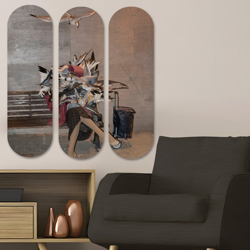 Superbe ensemble de peinture décorative en panneau de fibres à densité moyenne (3 pièces), imprimé UV, 27,6 x 27,6 pouces au total | 100% panneau de fibres à densité moyenne, épaisseur: 0,3 pouce | Parfait pour le salon, la chambre à coucher ou le bureau | Art mural accrocheur