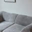 Canapé confortable en velours 2 places avec coussins, peu encombrant et idéal pour les petits espaces de vie, le bureau ou un appartement-1150210549