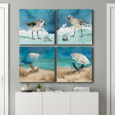 Bay Shore Sandpiper I - reproduction d'art sur toile tendue