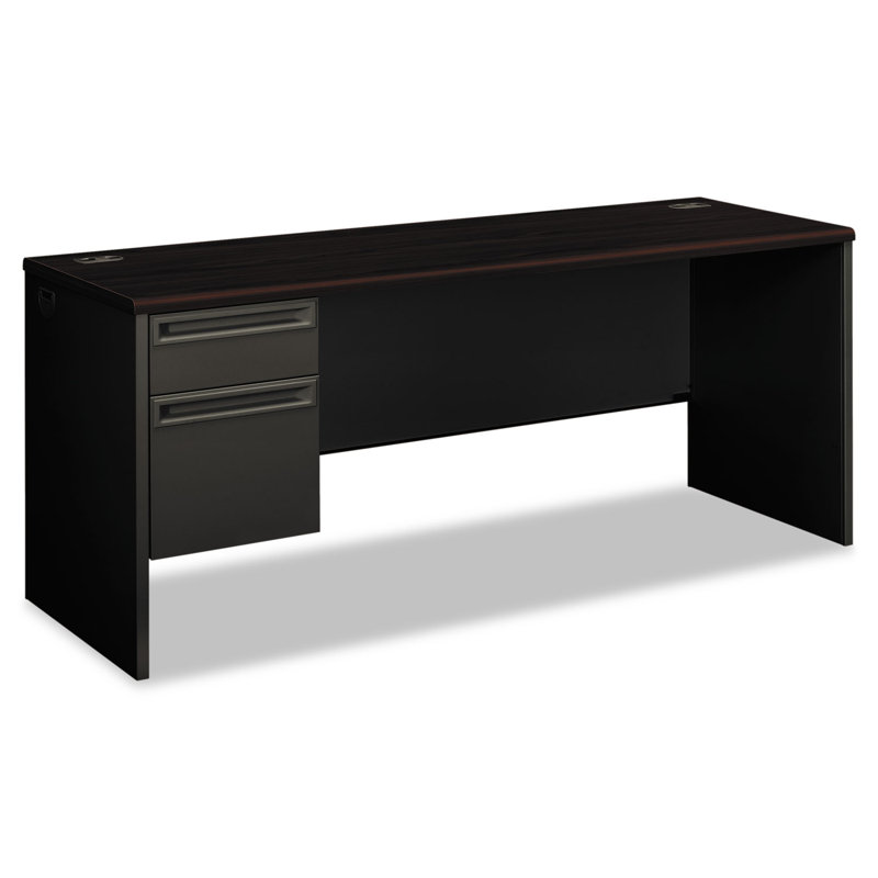 Bureau de direction 38000 Series, Acajou / gris anthracite, Retour à gauche