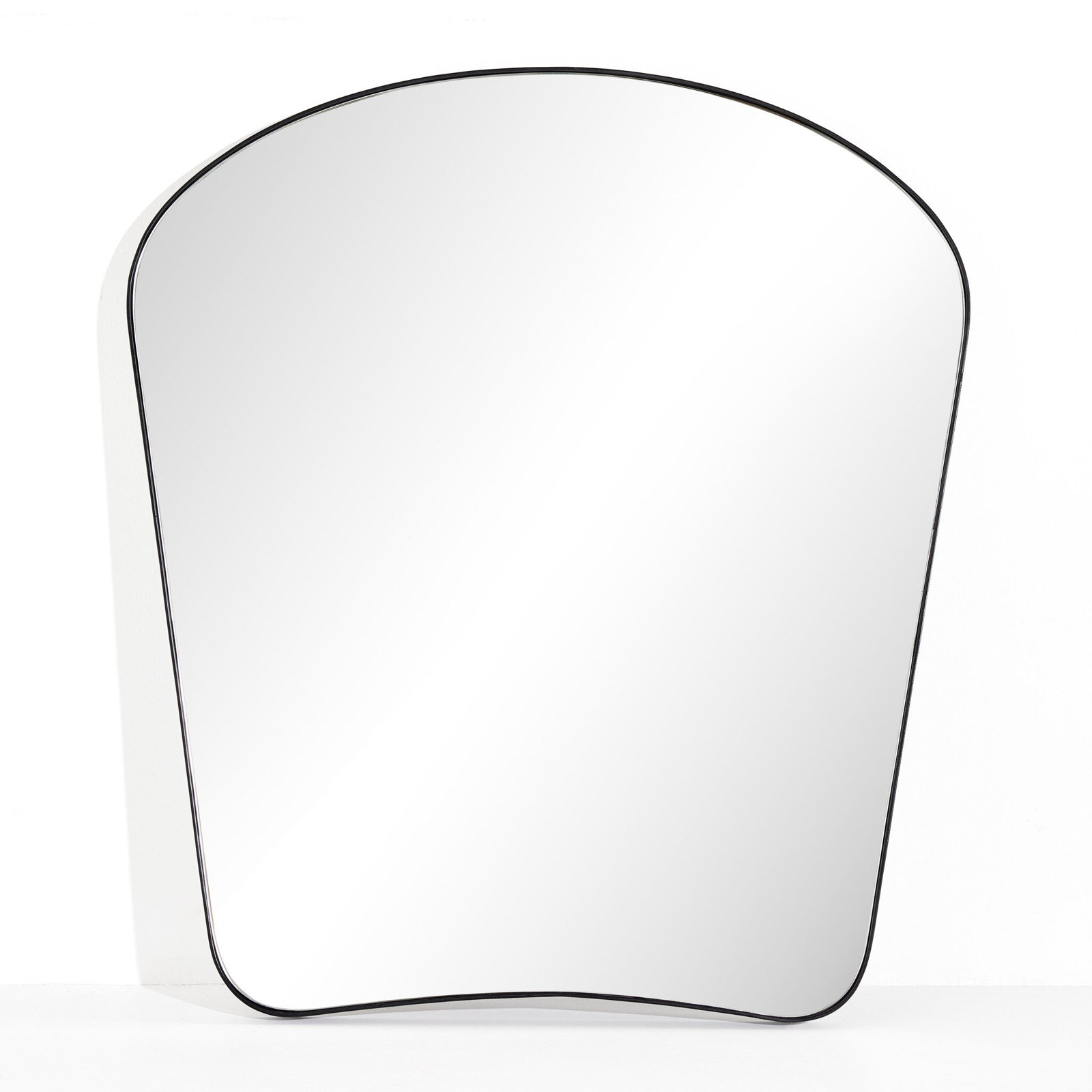 Myerstown Mantel Mirror, 44" x 39", Matte Black