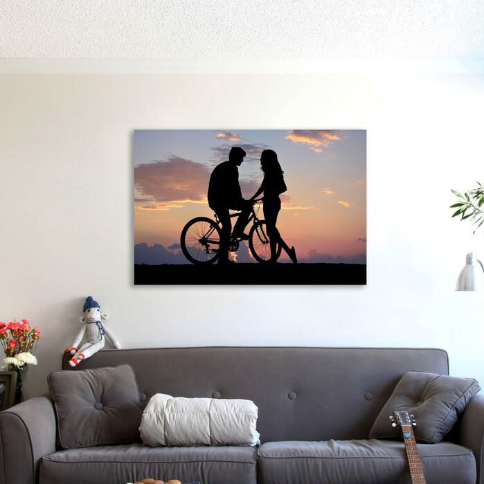 If Love is the Treasure, Laughter is the Key 1 Piece Wrapped Canvas Wall Art, 81cm H x 122cm W x 4cm D