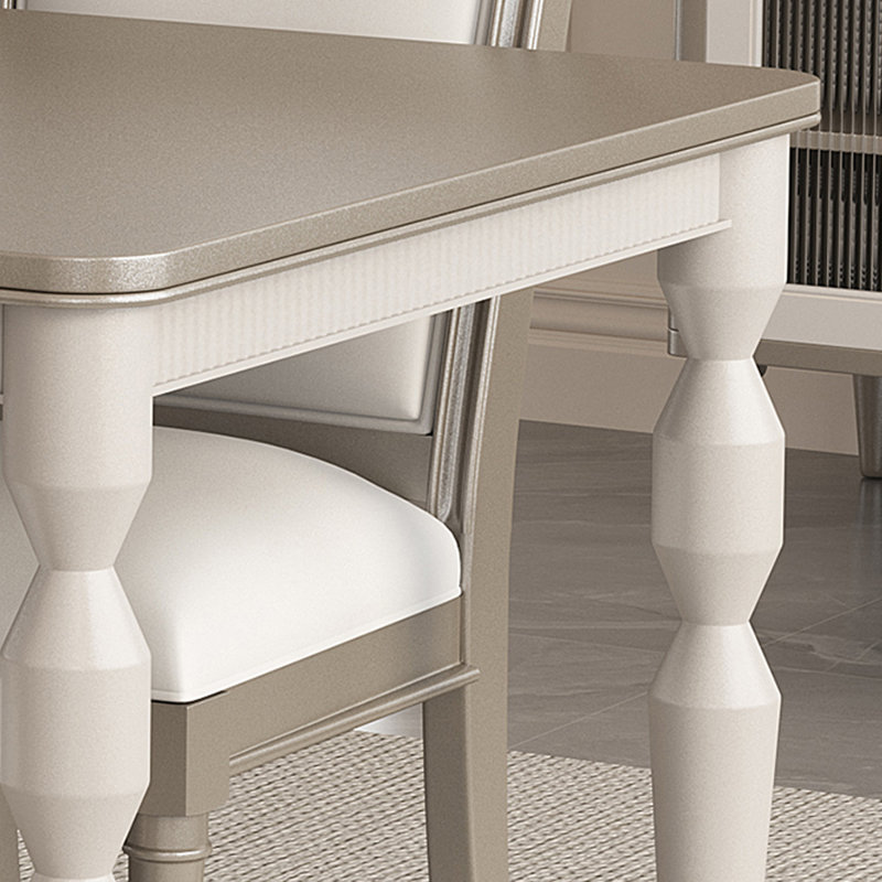 American Light Luxury And Simple Dining Table Mahogany Solid Wood Dining Table, 29.52"H x 70.86"L x 35.43"W