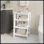 Étagère de salle de bain autoportante blanche avec rangement ouvert-1649785049