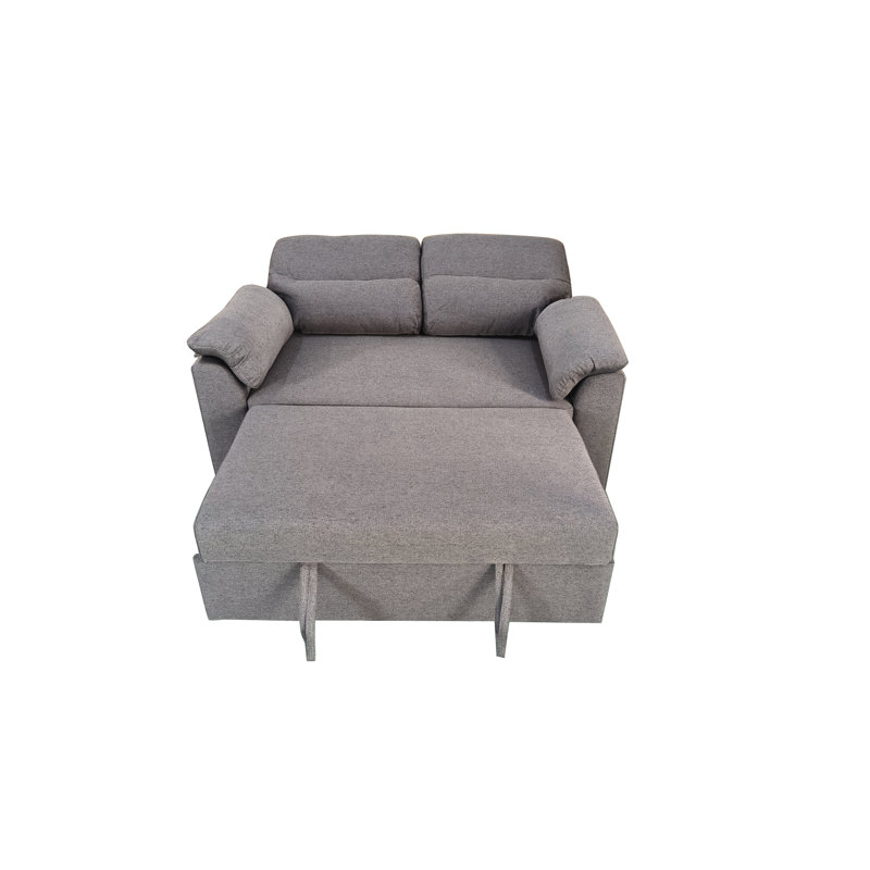 2 Seater Fabric Sofa Bed, Grey