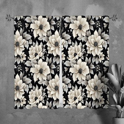 Rideaux à motif floral - 6105