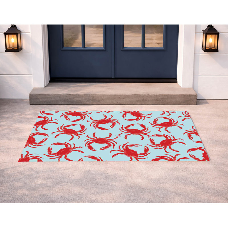 Paillasson Crabby, Blue, L 21 po x L 34 po