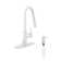 Willow Single-Handle Pull Down Sprayer Kitchen Faucet with Infrared Sensor, Soap Dispenser and Deck Plate