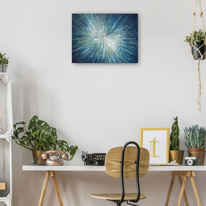 Starburst by Studio Arts Canvas Art Print, Wrapped Canvas, 14" W x 11" H
