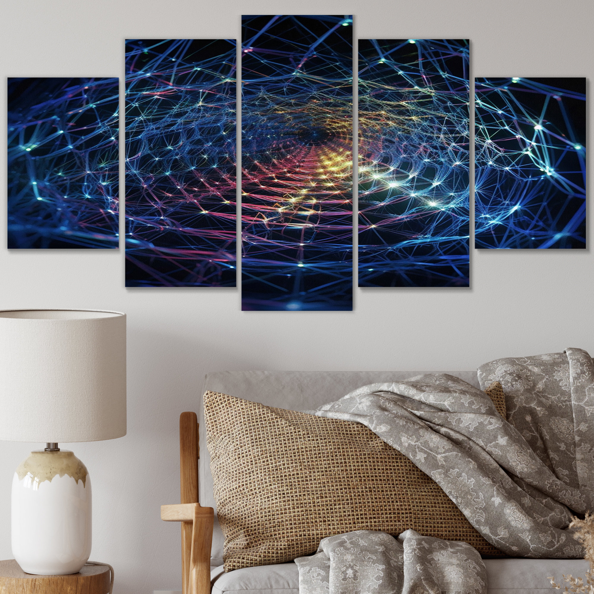 Ivy Bronx Futuristic Infinity Matrix I - Fractals Wall Art Print - 5 ...
