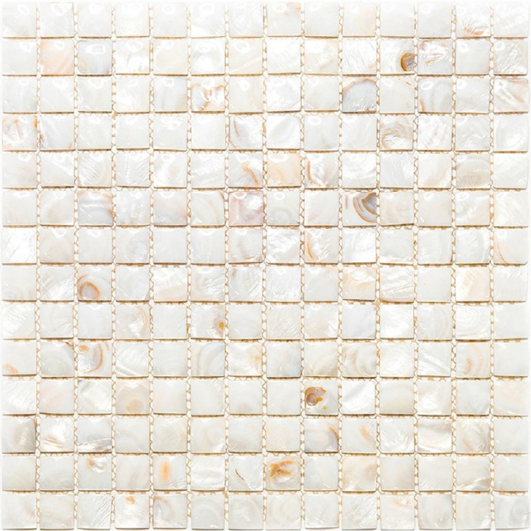 11.8'' W x 11.8'' L Glass Penny Round Mosaic Tile