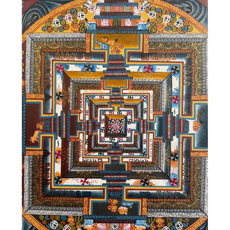 Kalachakra Mandala Thangka (Brocadeless Thangka)
