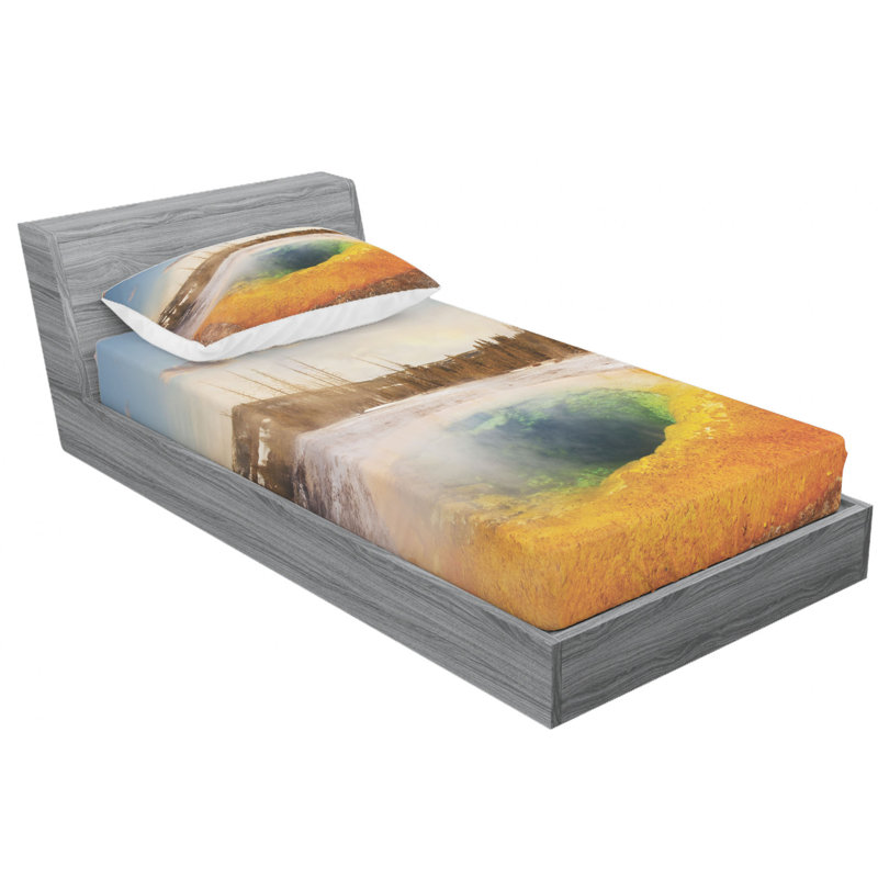 Microfiber Sheet Set, Twin Sheet Set with Fitted Sheet