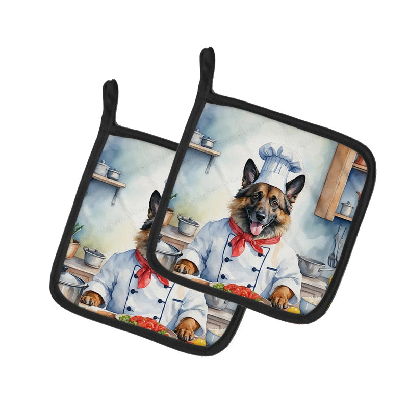 Porte-casseroles et coussins chauffants multicouches matelassés avec technologie réfléchissante résistante à la chaleur, impression d'art coloré, cadeau idéal pour hôtesse et pendaison de crémaillère