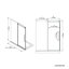 Ove Decors Selby X P 74 po H Porte de douche coulissante droite sans cadre en verre transparent-109271754