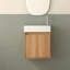 Meuble-lavabo mural 16 po avec bassin en résine SMC