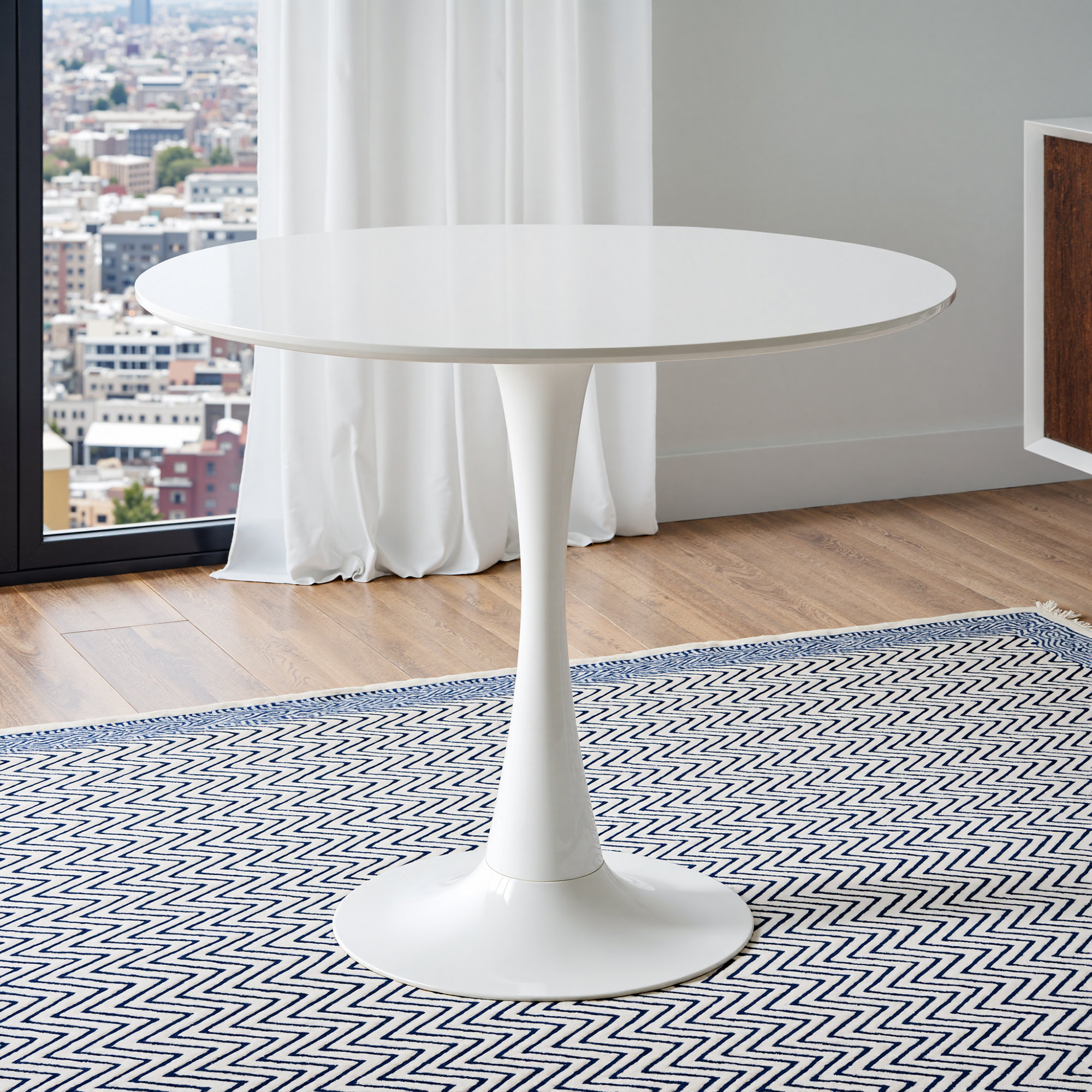 Imperial 36" Pedestal Dining Table, White