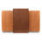 Jarmo Full-Grain Genuine Italian Leather Ottoman With Walnut Table-93536427