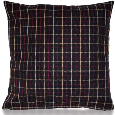 Aadi Plaid Square Throw Pillow Cover
